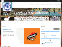 Tablet Screenshot of ecole-karate-villebon.com